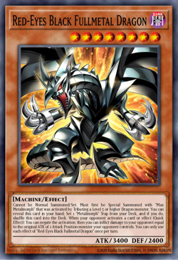 Yugioh! Red-Eyes Black Fullmetal Dragon MP25-EN014 Mega Pack STARLIGHT Rare - Image 1