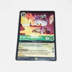 Disney Lorcana- Webby Vanderquack - Junior Prospector 93/204 Cold Foil - Image 1