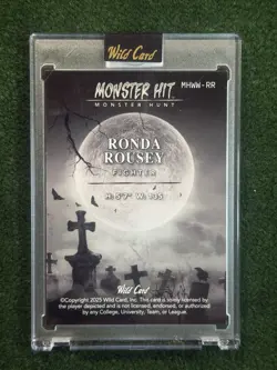 Ronda Rousey 1/1 - Monster Hit Purple Cracked Ice Foil - 2025 Wild Card - Image 2