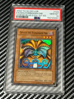 Yugioh PSA 10 Exodia the Forbidden One LOB-124 Ultra Rare 1st Edition GLOSSY *61 - Image 1