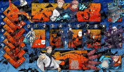 UNION ARENA Jujutsu Kaisen Custom 24x14 Playmat - Image 1