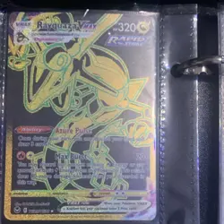 Pokemon Rayquaza VMAX Secret Rare Full Art Rapid Strike Holo Card English - Image 1