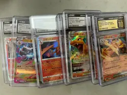Lot of (8) Slabbed Pokemon Charizard Cards CGC - Image 1