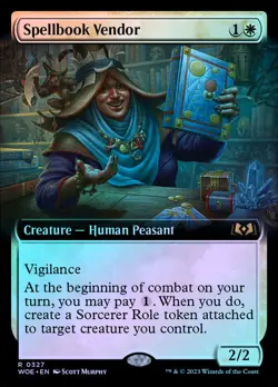 Spellbook Vendor (Extended Art) - Foil - MTG Cards Shop - Image 1