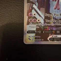 Pokemon TCG Mewtwo v Full Art Holo Ultra Rare Card Pokemon Go 072/078 - Image 2