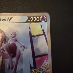 Pokemon TCG Mewtwo v Full Art Holo Ultra Rare Card Pokemon Go 072/078 - Image 4
