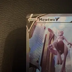 Pokemon TCG Mewtwo v Full Art Holo Ultra Rare Card Pokemon Go 072/078 - Image 5