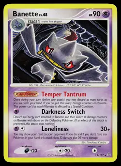 Pokemon Card - Banette Platinum 19/127 Rare - Image 1