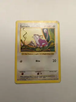 RATTATA - 61/102 - Base Set SHADOWLESS - Pokemon Card - Image 2
