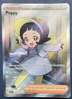 Poppy 220/197 Ultra Rare OBF Obsidian Flames Pokemon Card excellent - Image 1