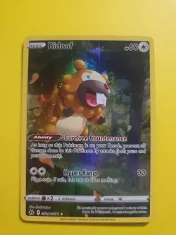 Pokemon Card Bidoof GG29/GG70 Crown Zenith Full Art Near Mint - Image 1