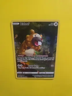 Pokemon Card Bidoof GG29/GG70 Crown Zenith Full Art Near Mint - Image 3