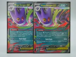 Pokemon EX Holo Card Lot English - Mega Gengar Phantom Forces 2 Cards - Image 1