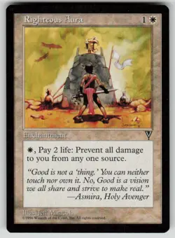 Righteous Aura Common Visions MTG Near Mint - Image 1