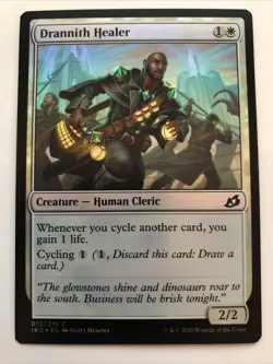 MTG Ikoria: Lair of Behemoths Drannith Healer Foil 010/274 LP - Image 1