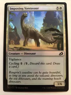 MTG Ikoria: Lair of Behemoths Imposing Vantasaur Foil 017/274 LP - Image 1