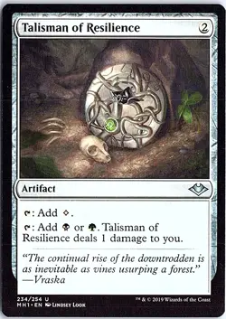 Talisman of Resilience U Modern Horizons 234 LP MTG - Image 1