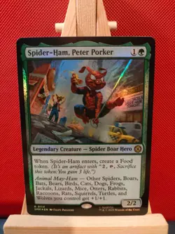 Spider-Ham, Peter Porker FOIL - Marvel's Spider-Man - Rare - NM - MTG - Image 1