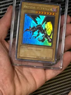 CGC 8 Yugioh Red-Eyes B. Dragon LOB-070 Ultra Rare 1st Edition Foil Line Error - Image 4