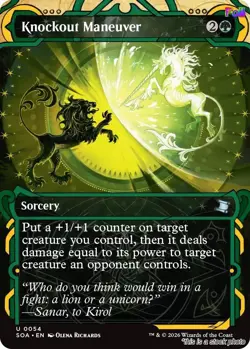 MTG Foil Knockout Maneuver 54 Secrets of Strixhaven: Mystical Archive Magic - Image 1