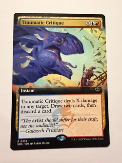 Traumatic Critique (Extended Art) ✅Secrets of Strixhaven ✅ Magic (mtg) - Image 1