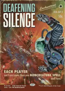 Deafening Silence *** Showcase *** - MTG SPG Special Guests - NM/MINT - Image 1