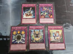 Yugioh Trap Card 5 Lot Lightforce, Level Returner, Bee Trooper Fly & Sting NM - Image 1