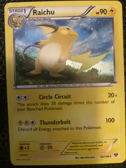 Pokemon TCG Raichu Cosmos Holo 043/146 Promo Blister Exclusives LP - Image 1