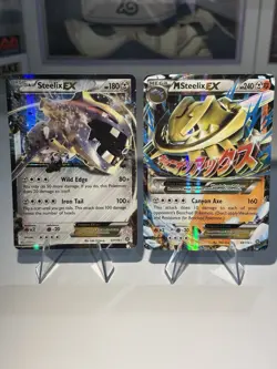 Pokemon 2016 XY Steam Siege Steelix EX #67/114 & M Steelix #68/114 LP - Image 1