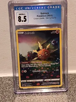 Solrock GG15/GG70 Full Art Crown Zenith Pokemon Card MINT CGC 8.5 - Image 1