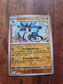 Lucario 114/198 Uncommon Scarlet & Violet Reverse Holo UncommonNear Mint/ Mint - Image 1