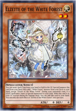 Yugioh! Elzette of the White Forest MP25-EN080 Mega Pack Prismatic Secret - Image 1