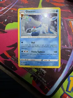 Pokemon TCG Glaceon SWSH192 SWSH: Sword & Shield Promo Cards Promo galaxy swirl - Image 1