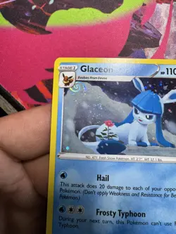 Pokemon TCG Glaceon SWSH192 SWSH: Sword & Shield Promo Cards Promo galaxy swirl - Image 3