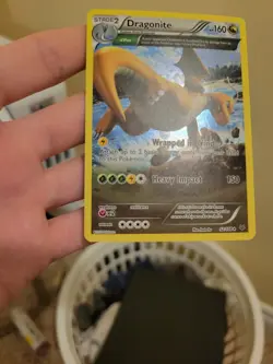 2015 Pokemon Roaring Skies Dragonite #52/108 Cosmos Holo - Image 3