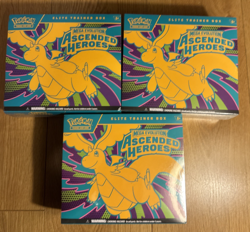 Pokemon Ascended Heroes Pokemon Center Elite Trainer Box ETB x 3 - Image 1