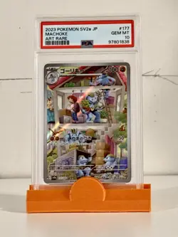 PSA 10 Machoke Art Rare Japanese Pokemon 151 SV2a #177 - Image 1
