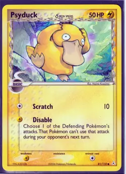 VINTAGE POKEMON PSYDUCK (Delta Species 81/110 EX HOLON PHANTOMS Regular LP/NM P1 - Image 1