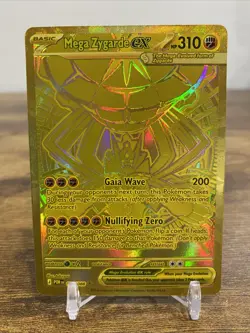 Mega Zygarde ex 124/088 Me03: Perfect Order Gold (Pack Fresh) Pokemon TCG - Image 1