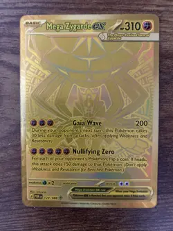 Mega Zygarde ex 124/088 Me03: Perfect Order Gold (Pack Fresh) Pokemon TCG - Image 2