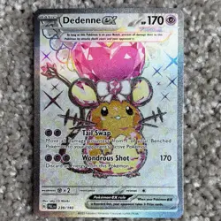 The Pokemon Company Dedenne ex 239/193 Paldea Evolved Ultra Rare 170HP English - Image 2