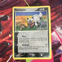 Pokemon Poochyena EX Delta Species Reverse Holo Common 79/113 50 HP Ambush - Image 1