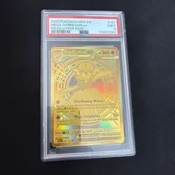 PSA 9 Mega Gardevoir EX 187/132 Gold Hyper Rare Pokemon MEG EN - Image 1