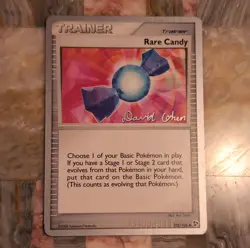 Pokemon Rare Candy 102/106 World Championship 2008 Trainer Promo Signed - Image 1