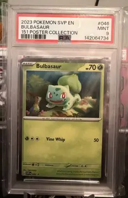 142064734 Bulbasaur 2023 Pokemon Scarlet Violet 151 Promo SVP EN #046 PSA 9 - Image 1