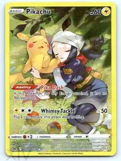 Pikachu TG05/TG30 Pokemon Lost Origin Trainer Gallery Trainer Gallery Rare - Image 1