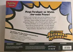 Pokemon TCG: Mega Evolution Ascended Heroes - Mega Feraligatr ex Box New Sealed - Image 2
