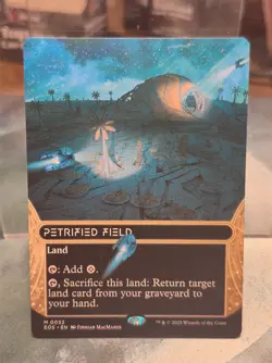 M 0032 Petrified Field STELLAR SIGHTS BORDERLESS Edge of Eternities MTG Card EOS - Image 1