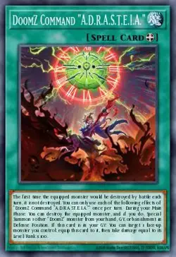 Yugioh BLZD-EN058 - DoomZ Command "A.D.R.A.S.T.E.I.A." - Common - Image 1
