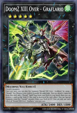 BLZD-EN045 DoomZ XIII Over - Graflareio Ultra Rare 1st Edition YuGiOh Preorder - Image 1